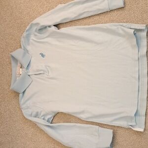 Boys light blue, long sleeve golf shirt, The Beaufort Bonnet